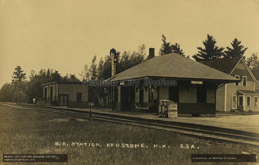 Postcard: Railroad Station, Redstone, New Hampshire
